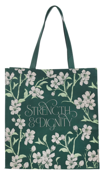 Bolso rehusable Strength and Dignity Proverbs 31:25 | Fuerza y dignidad: Proverbios 31:25