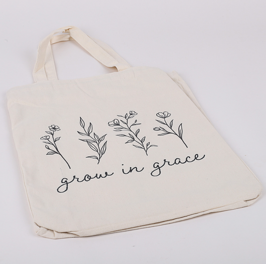 Bolso de algodón clásico – Crecer en gracia | Grow in Grace