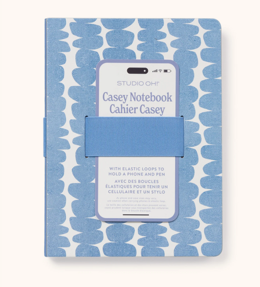 Coastal Cairns Casey Notebook with Phone Loop | Libreta con sotenedor para bolígrafo y celular