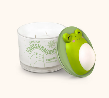 Squishmallows Wendy Candle with Squishy Puff - Freshhh Flower Fields | vela