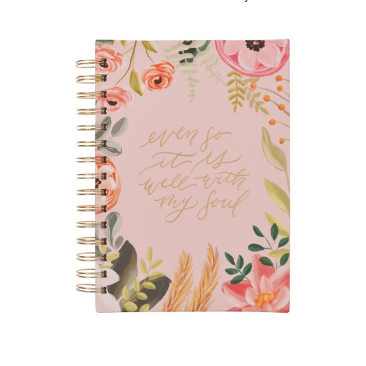 Diario Espiral Floral Rosa | Aún Así Está Bien con Mi Alma | Allison Loveal