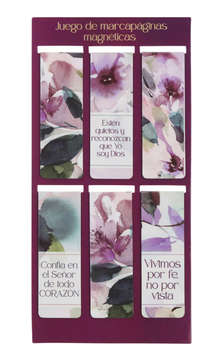 Juego de marcapáginas magnéticas “Florece como las flores”