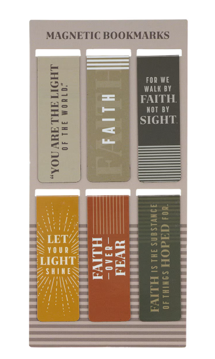 Faith and Light Magnetic Bookmark Set