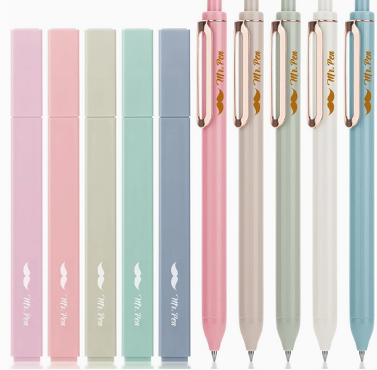 Mr. Pen Aesthetic Highlighters & Gel Pens Set