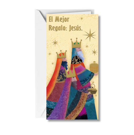 Tarjeta monedero navideño El mejor regalo: Jesus