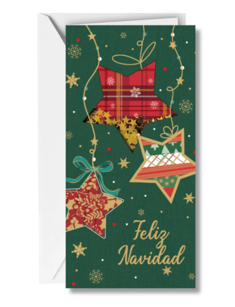 Tarjeta monedero  Feliz Navidad