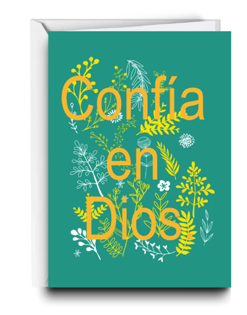 Tarjeta Confía en Dios