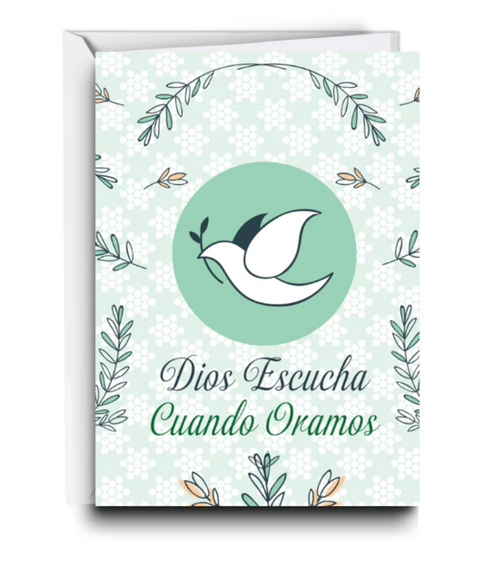 Tarjeta Dios Escucha Cuando Oramos
