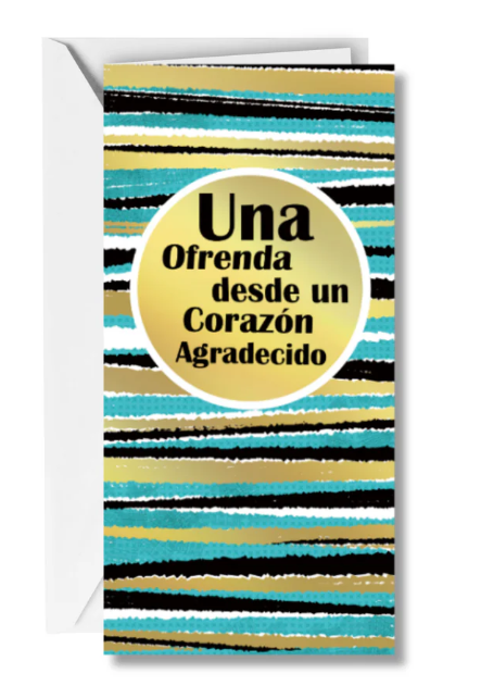 Tarjeta monedero  Una Ofrenda Desde Un Corazón Agradecido