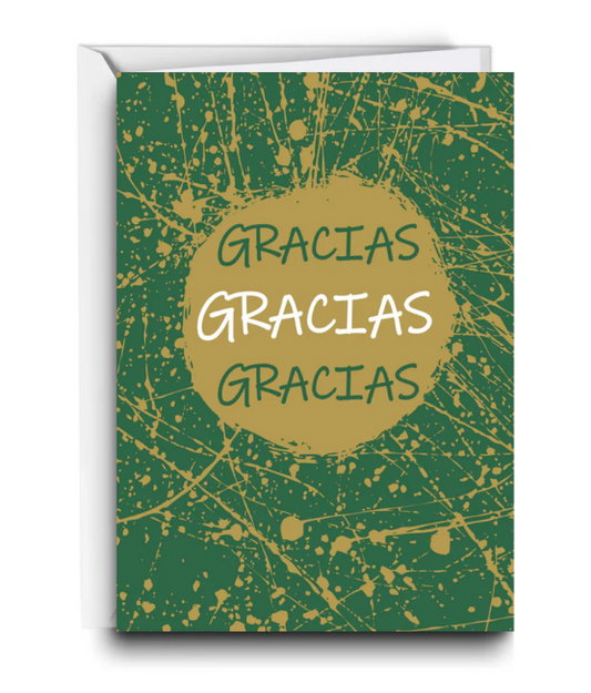 Tarjeta Gracias Gracias Gracias