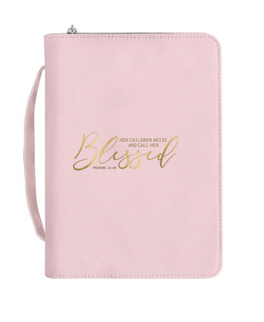 Cubierta para Biblia de cuero sintético Blessed | Bendecida