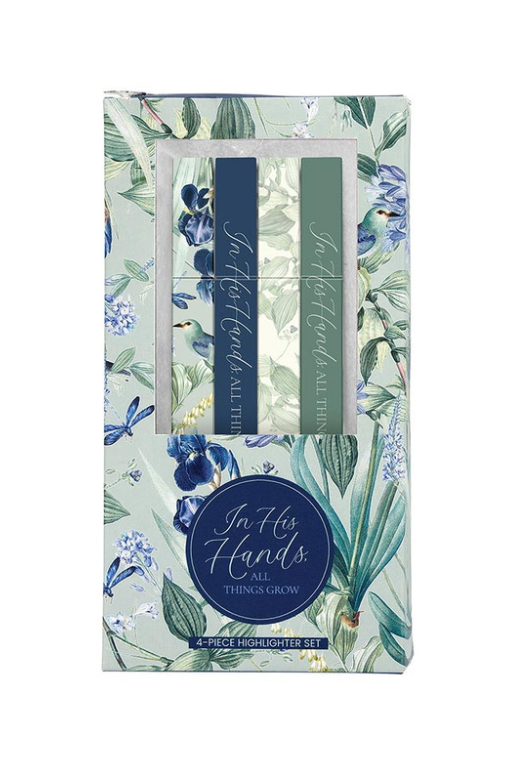 Highlighter Set - In His Hands - 4 pcs | Set de Marcadores Fluorescentes - En Sus Manos - 4 piezas