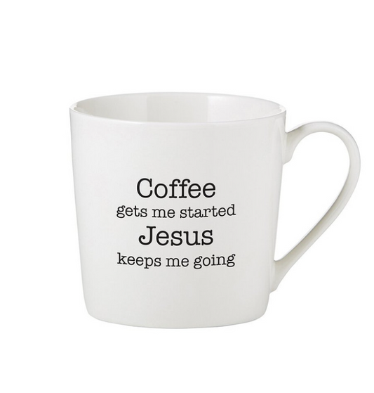 Cafe Mug - Coffee Gets Me Started | El café me pone en marcha