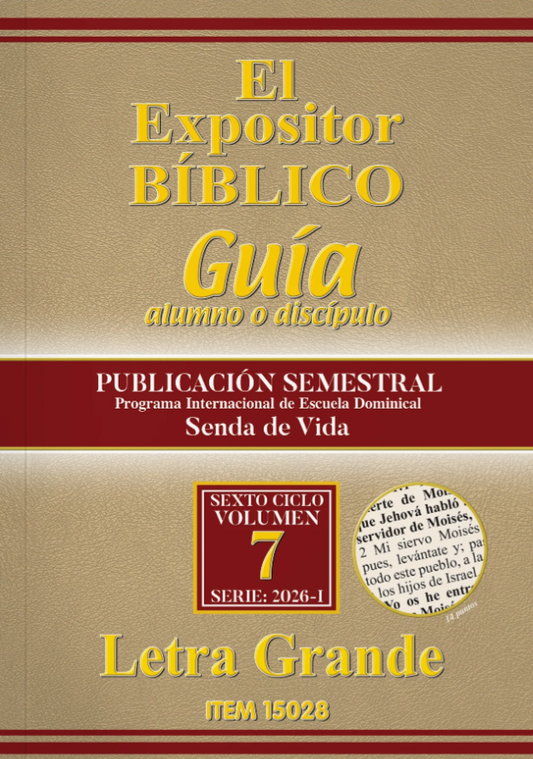 Expositor Vencedores Alumnos 2026-1 | Guía Adulto Letra Grande