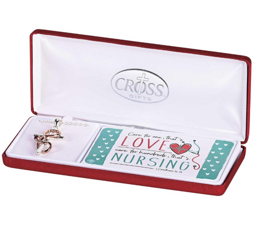 Collar Cruz Dos Tonos para Enfermera