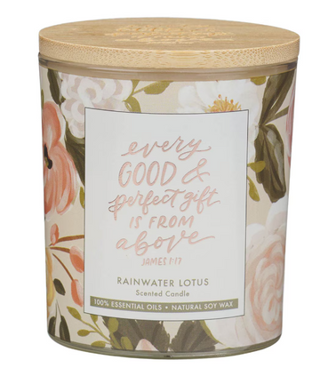 Vela Aromática Rainwater Lotus | Santiago 1:17