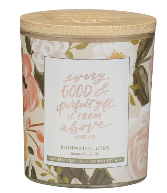 Vela Aromática Rainwater Lotus | Santiago 1:17