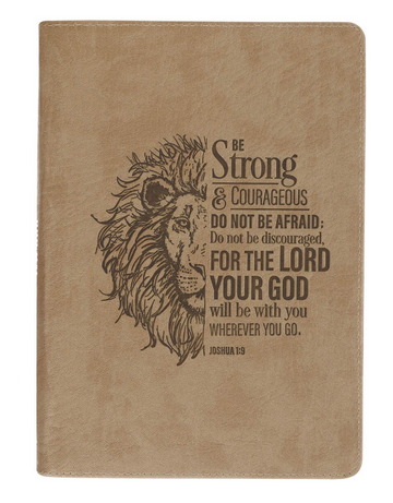 Diario Be Strong and Courageous Lion | Sé fuerte y valiente