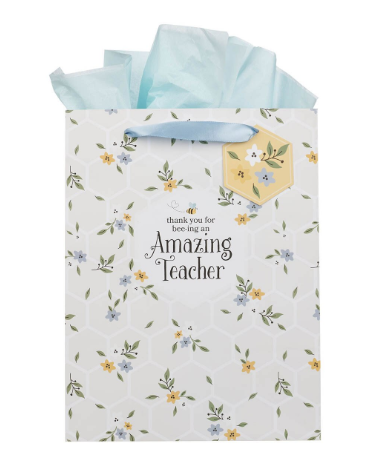Bolsa de Regalo Grande para Maestra | Blossom y Abejas