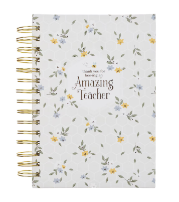 Libreta Espiral Maestra Asombrosa | Blossom y Abejas