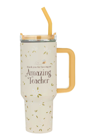 Vaso Termal 40 oz | Amazing Teacher Blossom and Bees