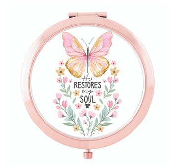 Espejo Compacto | He Restores My Soul