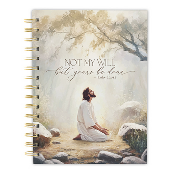 Cuaderno Espiral Not My Will | Portada con Imagen de Cristo