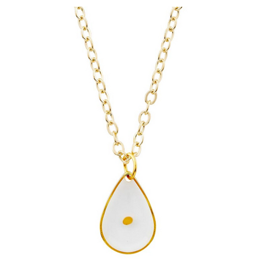 Collar Gota con Semilla de Mostaza