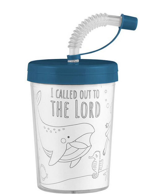 Vaso para Colorear | Jonás y la Ballena