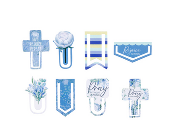 Set de Clips Plásticos Rejoice Always | 8 Diseños