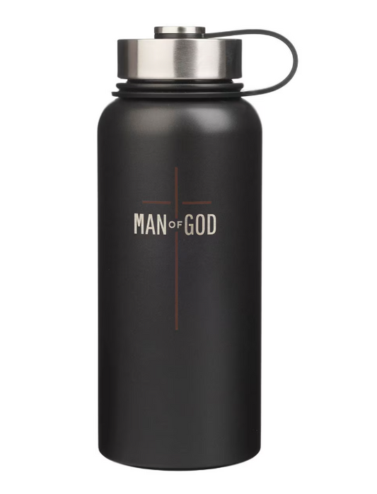 Botella Térmica Man of God | Acero Inoxidable Mate
