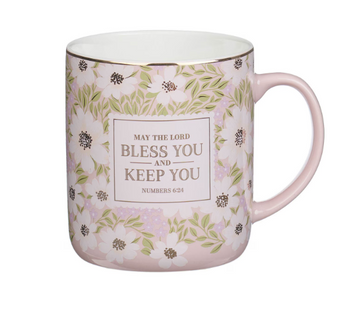 Taza Cerámica Blush Bloom | Números 6:24
