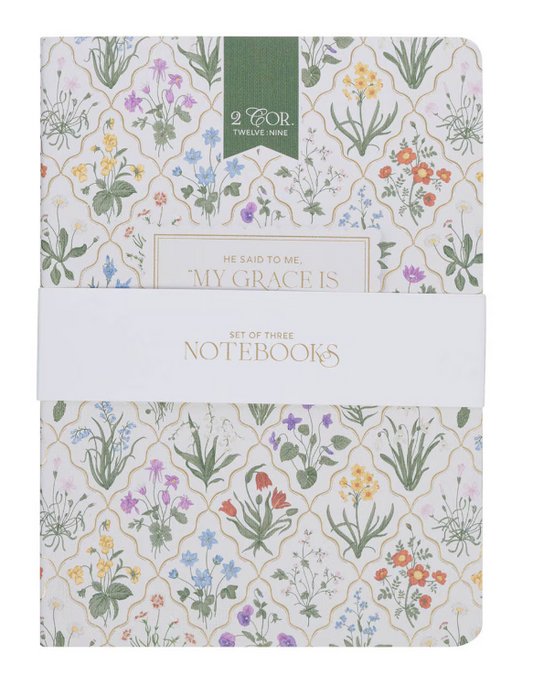 Set de Cuadernos Sufficient Grace | 2 Corintios 12:9