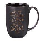 Taza Cerámica I Know the Plans Graphite Gray | Jeremías 29:11