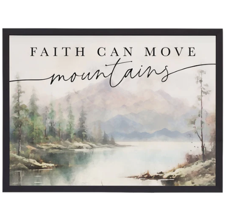 La Fé Mueve Montañas | Arte de Pared Marco Delgado