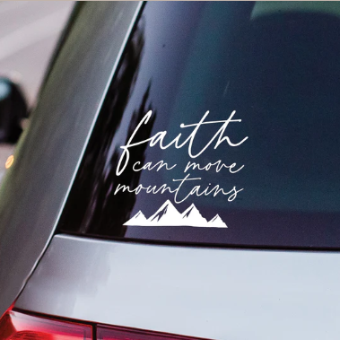 Vinil Adhesivo | Faith Move Mountains