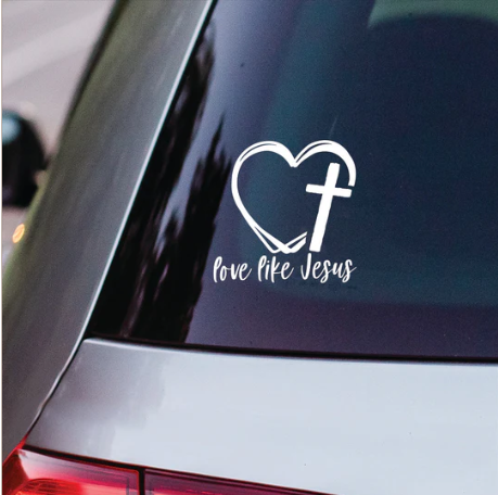Set de 5 Calcomanías de Vinilo | Love Like Jesús