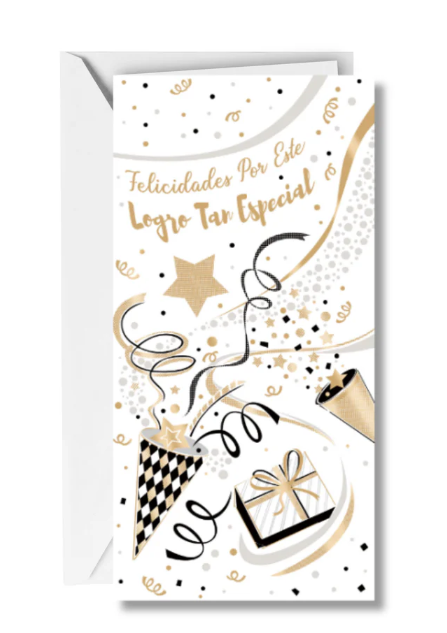 Postal Billetera Felicidades por Este Logro Tan Especial