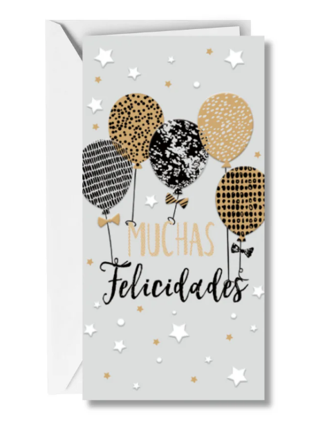 Postal Billetera Muchas Felicidades
