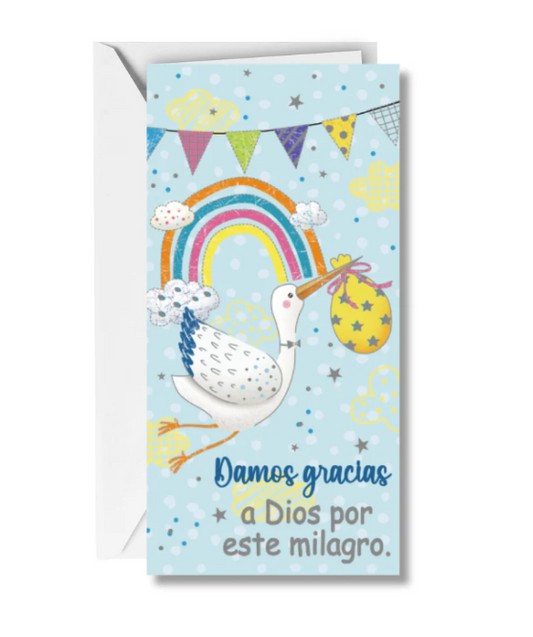 Postal Billetera Damos Gracias a Dios por Este Milagro