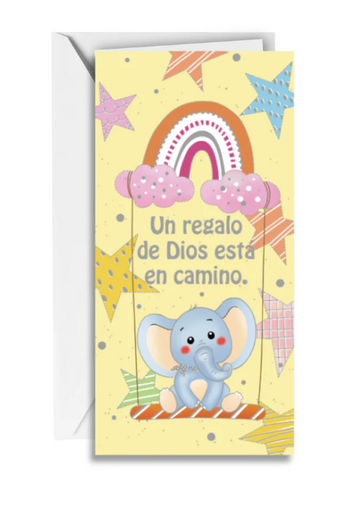 Postales Billetera Un Regalo de Dios Está en Camino