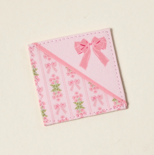 Oh So Fancy Pink Corner Keeper Fabric Bookmark