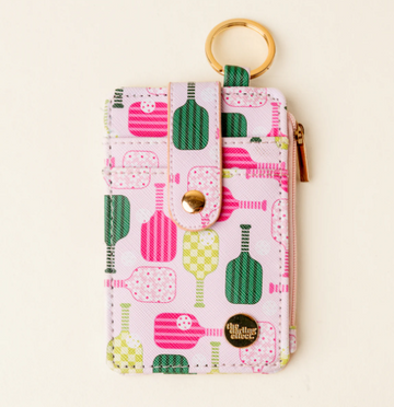 Pickleball Party Keychain Wallet