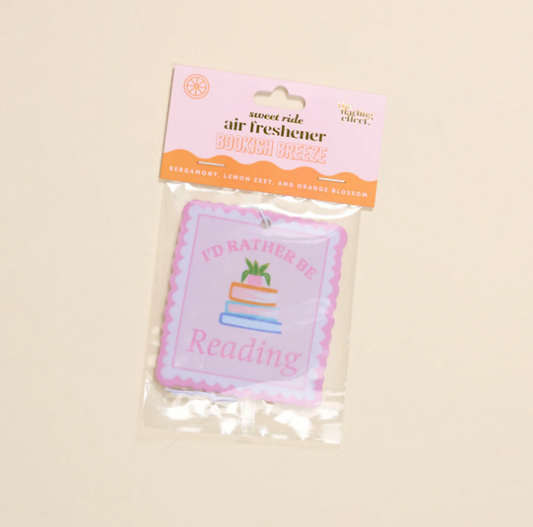 I'd Rather Be Reading Sweet Ride Car Air Freshener