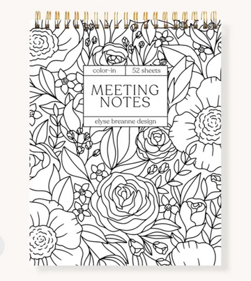 Color-In Spiral Meeting Notes