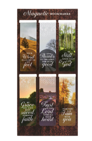 Led by His Light Scenic Nature Magnetic Bookmark Set