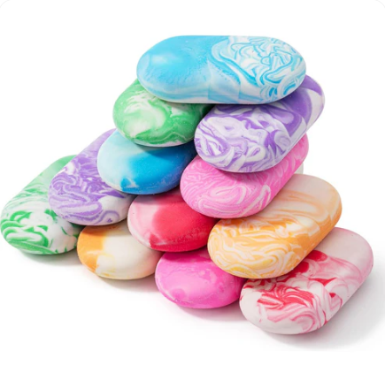 Marble Pencil Erasers