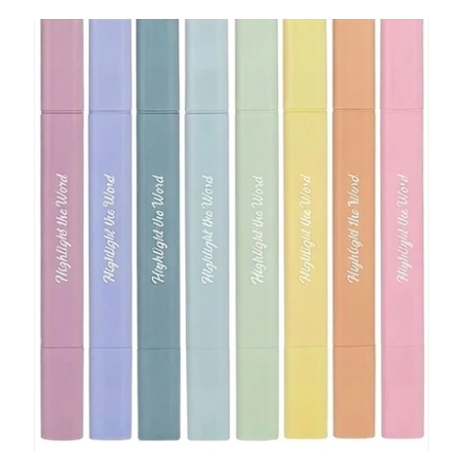 Highlight the Word | Aesthetic Dual Tip Bible Highlighters