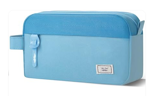 Large Capacity Pencil Case Blue
