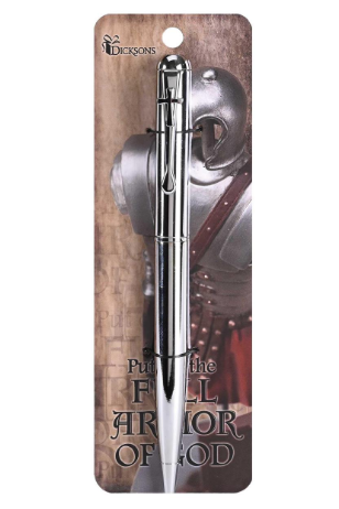 Pen Full Armor Of God Crosses Metal | Armadura de Dios